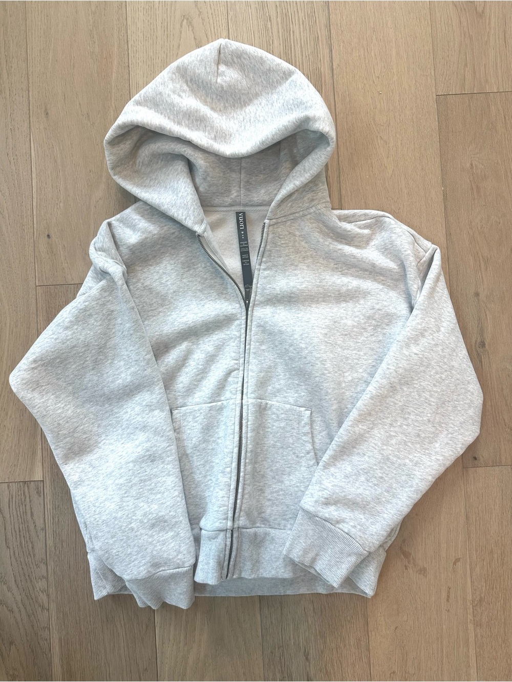 Vuori Light Gray Restore Full-Zip Hoodie - Picture 2 of 6